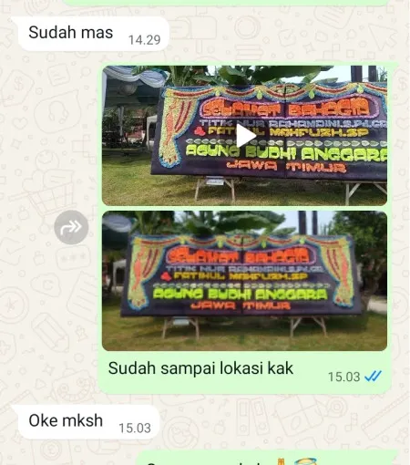 Pengiriman Papan Bunga Kestalan Banjarsari